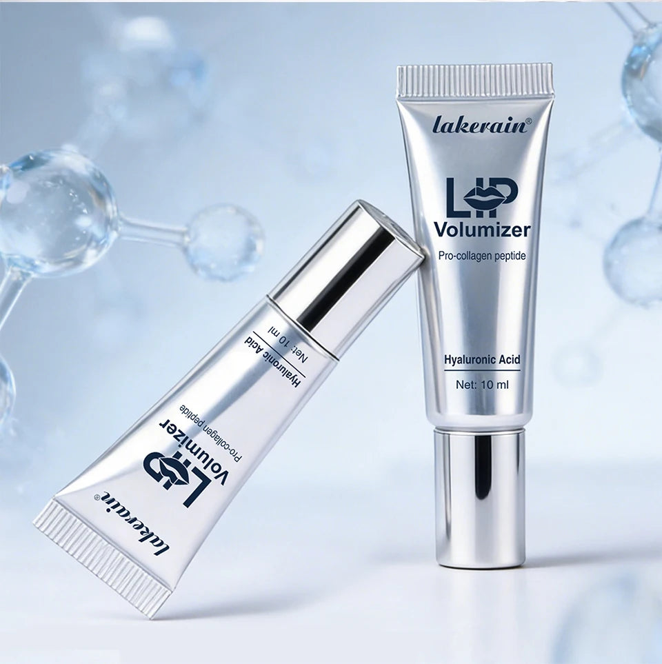 Lakerain Hyaluronic Acid Instant Lip Plumping Lip Oil Lip Line Reduction Lip Care Essence Lip Gloss Women Moisturizing Lip Tint
