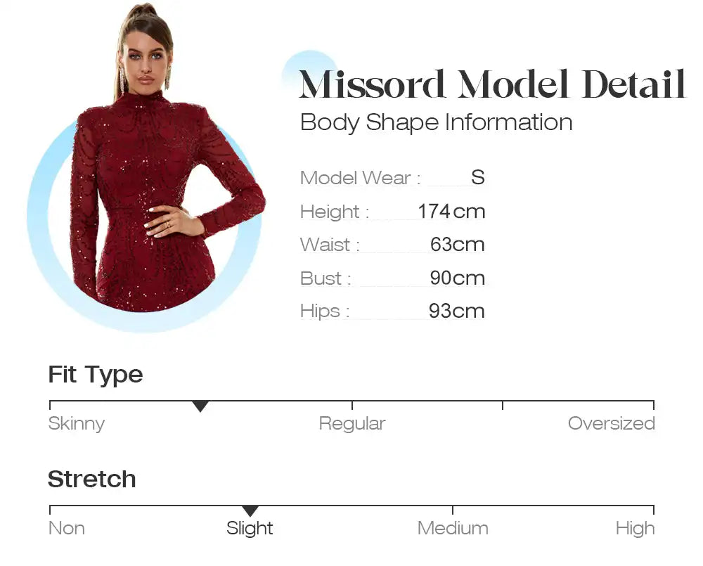 Missord Red Sequin Wedding Party Dresses Women Spaghetti Strap V-neck Bodycon Maxi Mermaid Prom Evening Dress Long Formal Gown