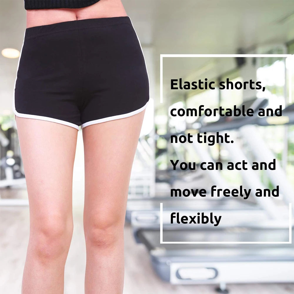 1Pcs Cotton Summer Sports Shorts for Yoga Dancing Workout Cycling Running, Breathable Dolphin Sports Shorts Pants for Women