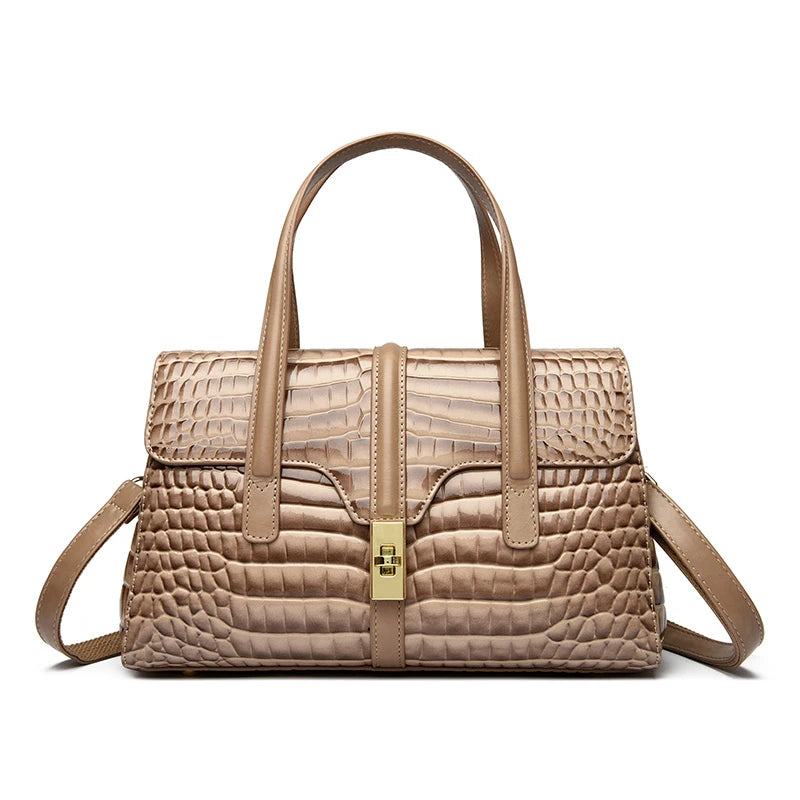 Luxury Shoulder Tote Bag Alligator Patent Leather Hand Bags for Women 2025 Designer Daily commuting Handbags HIgh Quality Sac