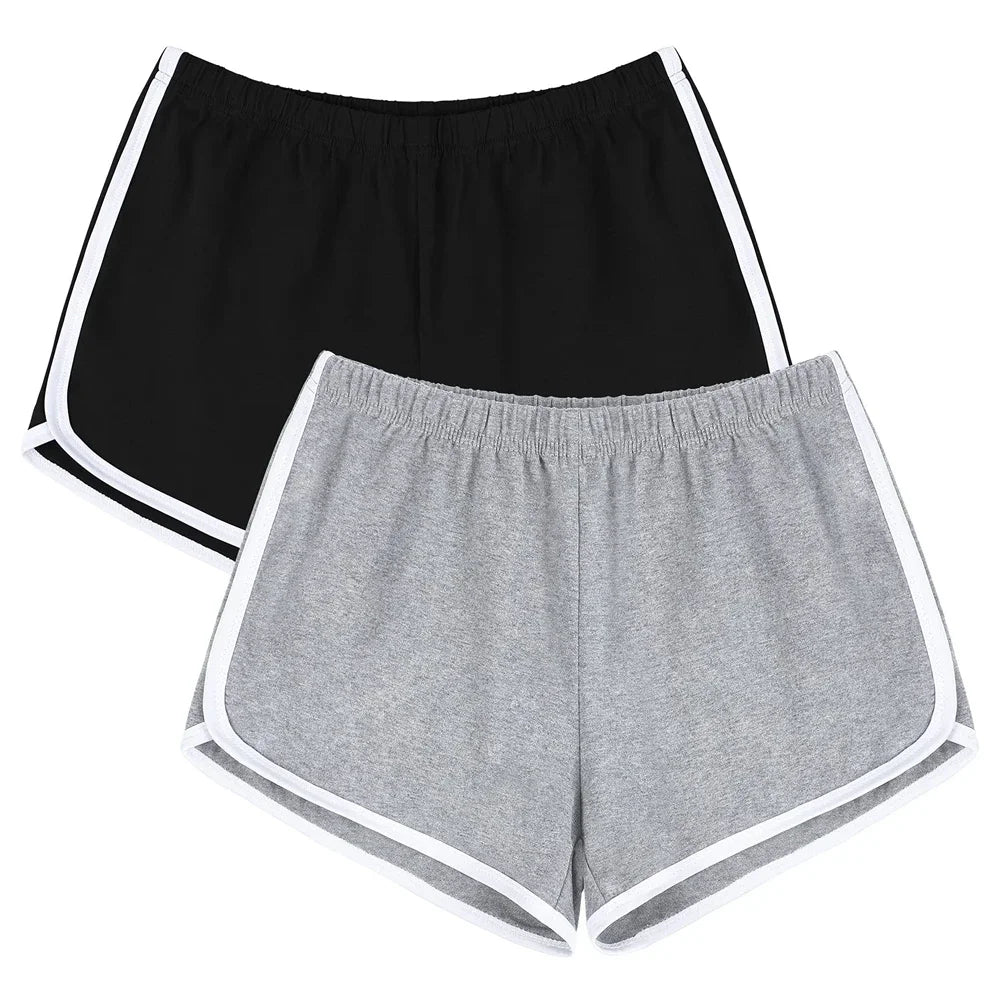 1Pcs Cotton Summer Sports Shorts for Yoga Dancing Workout Cycling Running, Breathable Dolphin Sports Shorts Pants for Women