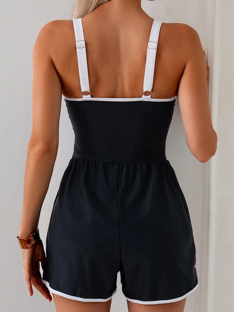 Summer Women's One-Piece Swimsuit Tummy Control Swimwear Female Bathing Suits With Pocket Pool Beach Swimsuit In Nahaute 2026