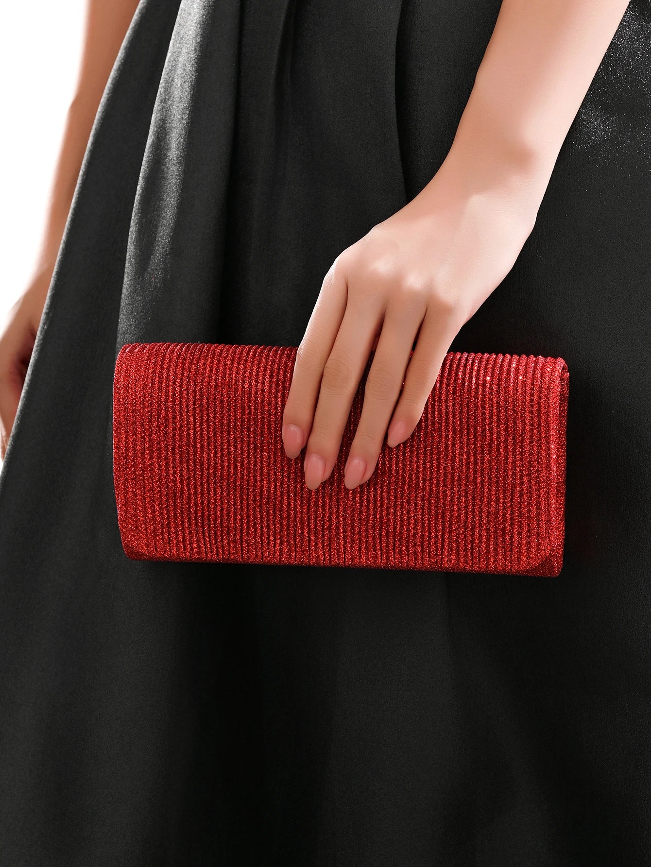 Women's Dinner Bag, European and American International Sequin Evening Bag Style, Chain Strap, Party Bag Strap Bag
