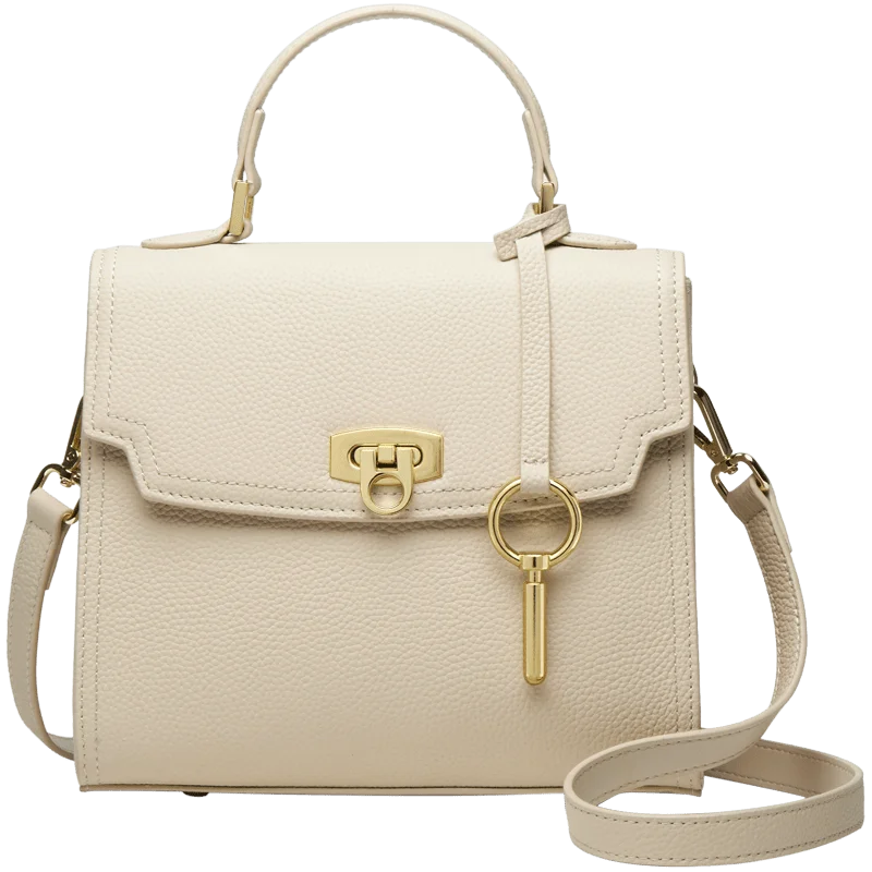 ZOOLER Genuine Leather Female Bags  Single Shoulder Handbags for Women Trend 2026 Luxury Brand Bag Designer Purses Rice #SC1513