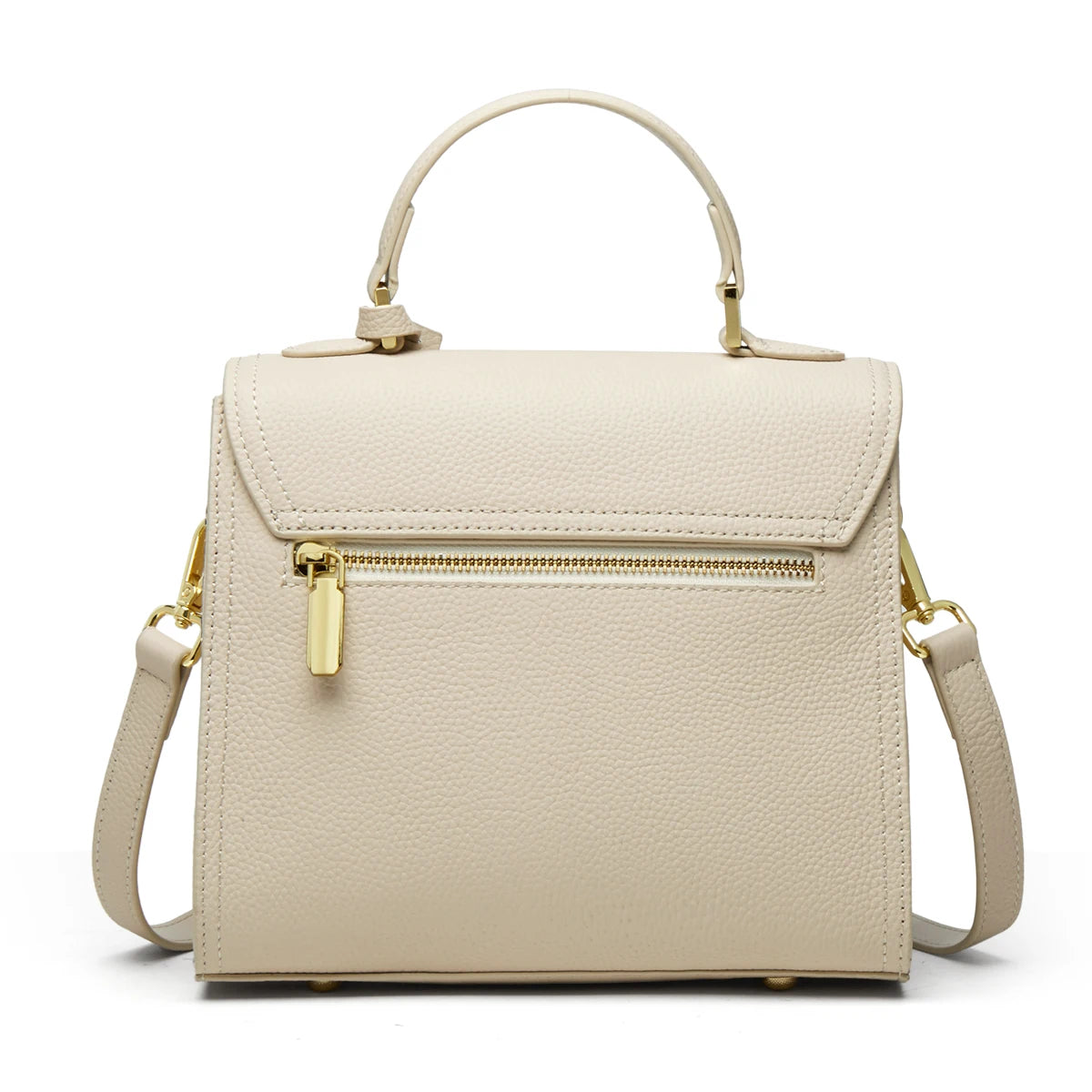 ZOOLER Genuine Leather Female Bags  Single Shoulder Handbags for Women Trend 2026 Luxury Brand Bag Designer Purses Rice #SC1513